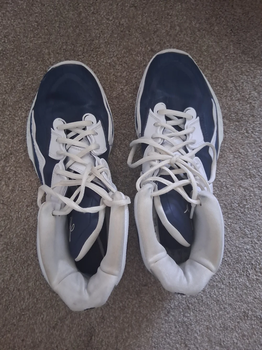 Nike Air Flight Lite Mid Men’s Size 10 Navy White Sneakers DO9616-400